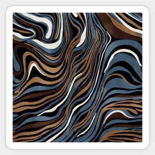 Abstract and Colourful Waves Sticker